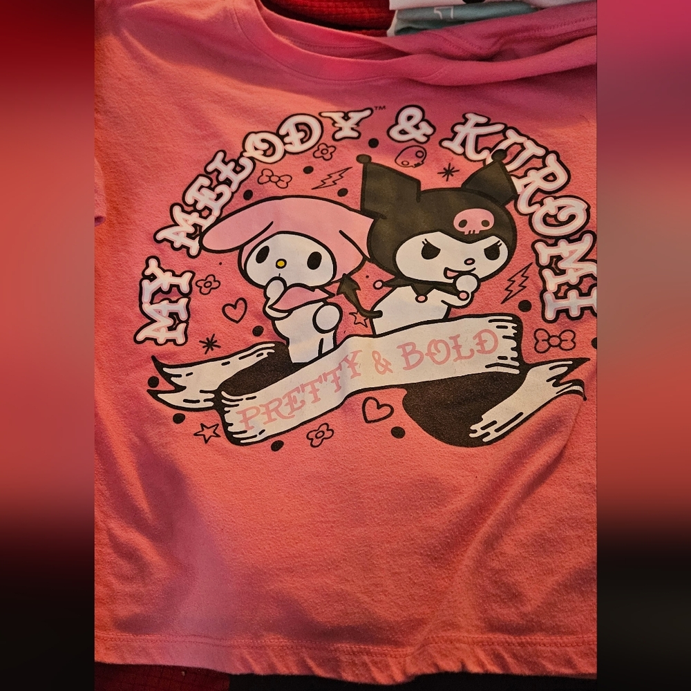 Sanrio T-Shirt Lot Batz Maru Kuromi My Melody